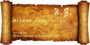 Wildner Zita névjegykártya